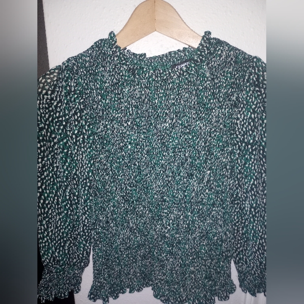 NWOT express green top